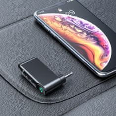 BASEUS Bluetooth avtomobilski oddajnik aux Mini Jack 3,5 mm Overseas Edition črne barve
