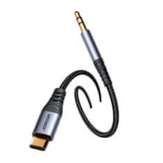 Joyroom Stereo avdio kabel za telefon AUX 3,5 mm mini jack – USB-C, 1,2 m, črn