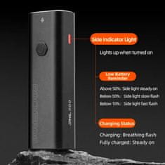 ROCKBROS Sprednja kolesarska luč 800 lm + kabel USB-C, 4 načini delovanja