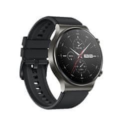 HURTEL Silikonski pašček za Huawei Watch GT 2/3/4/2 Pro/3 Pro/4 Pro/GT 2e 46 mm - črn