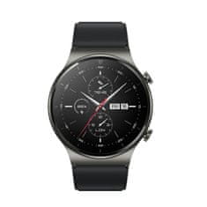 HURTEL Silikonski pašček za Huawei Watch GT 2/3/4/2 Pro/3 Pro/4 Pro/GT 2e 46 mm - črn