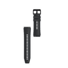 HURTEL Silikonski pašček za Huawei Watch GT 2/3/4/2 Pro/3 Pro/4 Pro/GT 2e 46 mm - črn