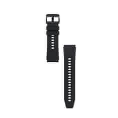 HURTEL Silikonski pašček za Huawei Watch GT 2/3/4/2 Pro/3 Pro/4 Pro/GT 2e 46 mm - črn