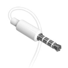 DUDAO Žične ušesne slušalke X10S z 3,5-mm mini jack priključkom, dolžina 1,15 m – bele