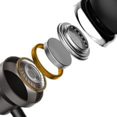 DUDAO Žične ušesne slušalke X10PRO z 3,5-mm mini jack priključkom – črne
