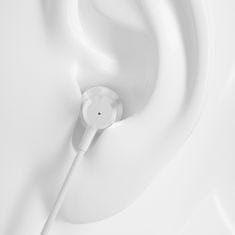 DUDAO Žične ušesne slušalke z daljinskim upravljalnikom X10PRO, 3,5-mm mini jack – bele