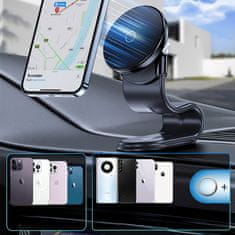 WOZINSKY Magnetni nosilec za avto z induktivnim polnilnikom za telefon v kokpitu 15W MagSafe