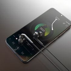 DUDAO Žične ušesne slušalke X3+ USB-C – črne