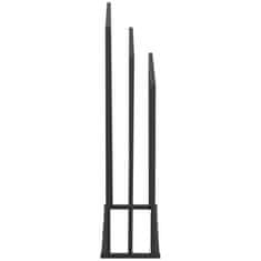 Physa Stoječi talni stojalo za 3 brisače STAL 65 x 21,5 x 84 cm, temno siva