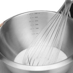 Bar Up JEKLENA KUHINJSKA POSODA Z MERILNIM NEDRSEČIM DNO 6 L 33 CM