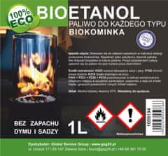 GSG24 Bioalkohol, bioetanol, BIO gorivo za biokamin, 1 l