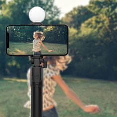 HURTEL SELFIE PALICA, STATIV, TELEFONSKA PALICA Z DALJINSKIM UPRAVLJALNIKOM IN LED LUČKO 71 CM