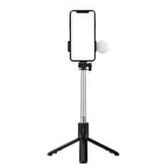 HURTEL SELFIE PALICA, STATIV, TELEFONSKA PALICA Z DALJINSKIM UPRAVLJALNIKOM IN LED LUČKO 71 CM