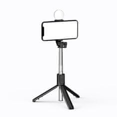 HURTEL SELFIE PALICA, STATIV, TELEFONSKA PALICA Z DALJINSKIM UPRAVLJALNIKOM IN LED LUČKO 71 CM