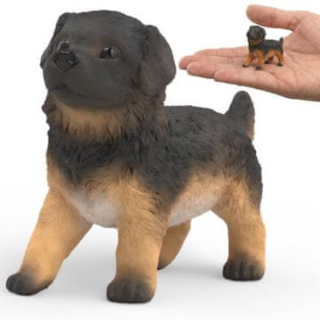 Schleich SLH14925 Schleich Farm World - Nemški ovčar, mladiček, realistična zbirateljska figurica za otroke 3+