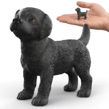 Schleich SLH14922 Schleich Farm World - Črni labradorski retrieverček, realistična zbirateljska figurica za otroke 3+
