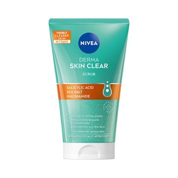 Nivea Derma Skin Clear čistilni piling (piling proti madežem) 150 ml