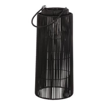 Autronic Svetilka umetni ratan, stebričasti, LED osvetlitev, velikost M, sivo-črna (PLA106-M)