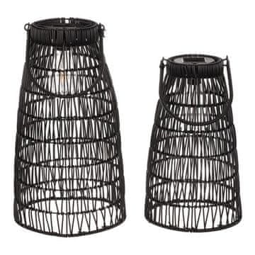 Autronic Svetilka umetni ratan, stožčast, LED osvetlitev, črna, cena za komplet 2 kosov (PLA102 BK)