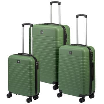 ProWorld Komplet potovalnih kovčkov KO-DG4700170 3 kosi zelene barve