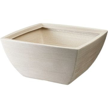 ProGarden Cvetlični lonček KO-Y54204000 rebrasti kvadrat 52 x 25 cm peščena