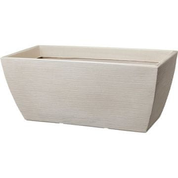 ProGarden Cvetlični lonček KO-Y54203990 rebrasti pravokotnik 80 x 40 cm peščeno