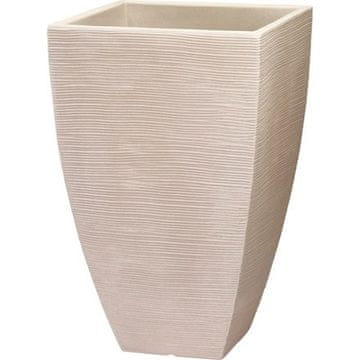 ProGarden Cvetlični lonček KO-Y54203980 rebrasti kvadrat 40 x 60 cm peščena