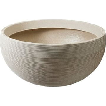ProGarden Cvetlični lonček KO-Y54203970 okrogla rebrasta 60 x 27 cm peščena