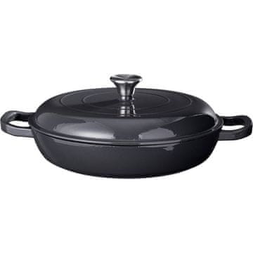 SIAKI Ponev KO-C85000230 litoželezna s pokrovom 30 cm siva