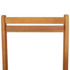 Vidaxl Zunanje bistro stolice 8 szt. Naravna 40 x 53 x 80 cm