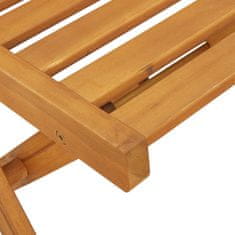 Vidaxl Zunanje bistro stolice 8 szt. Naravna 40 x 53 x 80 cm