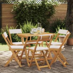 Vidaxl Zunanje bistro stolice 6 szt. Kremno bela 40 x 53 x 80 cm
