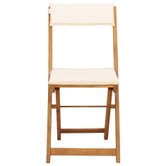 Vidaxl Zunanje bistro stolice 2 szt. Kremno bela 40 x 53 x 80 cm