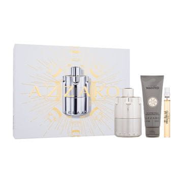 Azzaro Wanted darilni set parfumska voda 100 ml + parfumska voda 10 ml + gel za prhanje 75 ml za moške