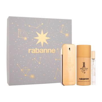 Paco Rabanne 1 Million darilni set toaletna voda 100 ml + dezodorant 150 ml + toaletna voda 10 ml za moške
