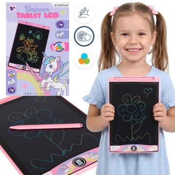 STARPAK LCD risalna tablica, izginjajoče pero za dekleta, grafična tablica + pisalo, čarobna tabla