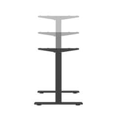 UVI LITE V2 okvir za električno dvižno mizo, 1 motor, do 119 cm, črni