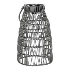 Autronic Svetilka umetni ratan, stožčast, LED osvetlitev, siva, cena za komplet 2 kosov (PLA102 SIVA)