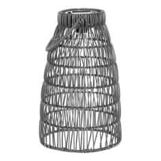 Autronic Svetilka umetni ratan, stožčast, LED osvetlitev, siva, cena za komplet 2 kosov (PLA102 SIVA)