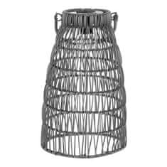 Autronic Svetilka umetni ratan, stožčast, LED osvetlitev, siva, cena za komplet 2 kosov (PLA102 SIVA)