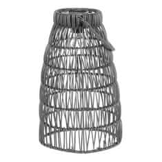 Autronic Svetilka umetni ratan, stožčast, LED osvetlitev, siva, cena za komplet 2 kosov (PLA102 SIVA)