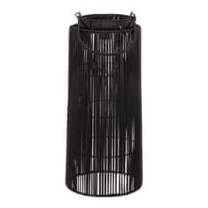 Autronic Svetilka umetni ratan, stebričasti, LED osvetlitev, velikost M, sivo-črna (PLA106-M)