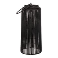 Autronic Svetilka umetni ratan, stebričasti, LED osvetlitev, velikost M, sivo-črna (PLA106-M)