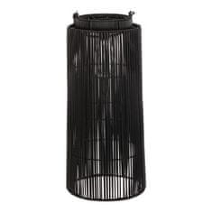 Autronic Svetilka umetni ratan, stebričasti, LED osvetlitev, velikost M, sivo-črna (PLA106-M)