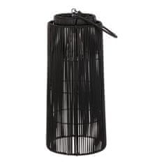 Autronic Svetilka umetni ratan, stebričasti, LED osvetlitev, velikost M, sivo-črna (PLA106-M)