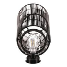 Autronic Svetilka umetni ratan, stebričasti, LED osvetlitev, velikost M, sivo-črna (PLA106-M)