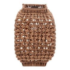 Autronic Svetilka umetni ratan, kvadraten, LED osvetlitev, velikost L, svetlo rjava (PLA100-L)