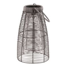 Autronic Svetilka umetni ratan, stožčast, LED osvetlitev, siva, cena za komplet 2 kosov (PLA104)