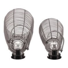 Autronic Svetilka umetni ratan, stožčast, LED osvetlitev, siva, cena za komplet 2 kosov (PLA104)