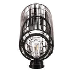 Autronic Svetilka umetni ratan, stebričast, LED osvetlitev, velikost L, sivo-črna (PLA106-L)